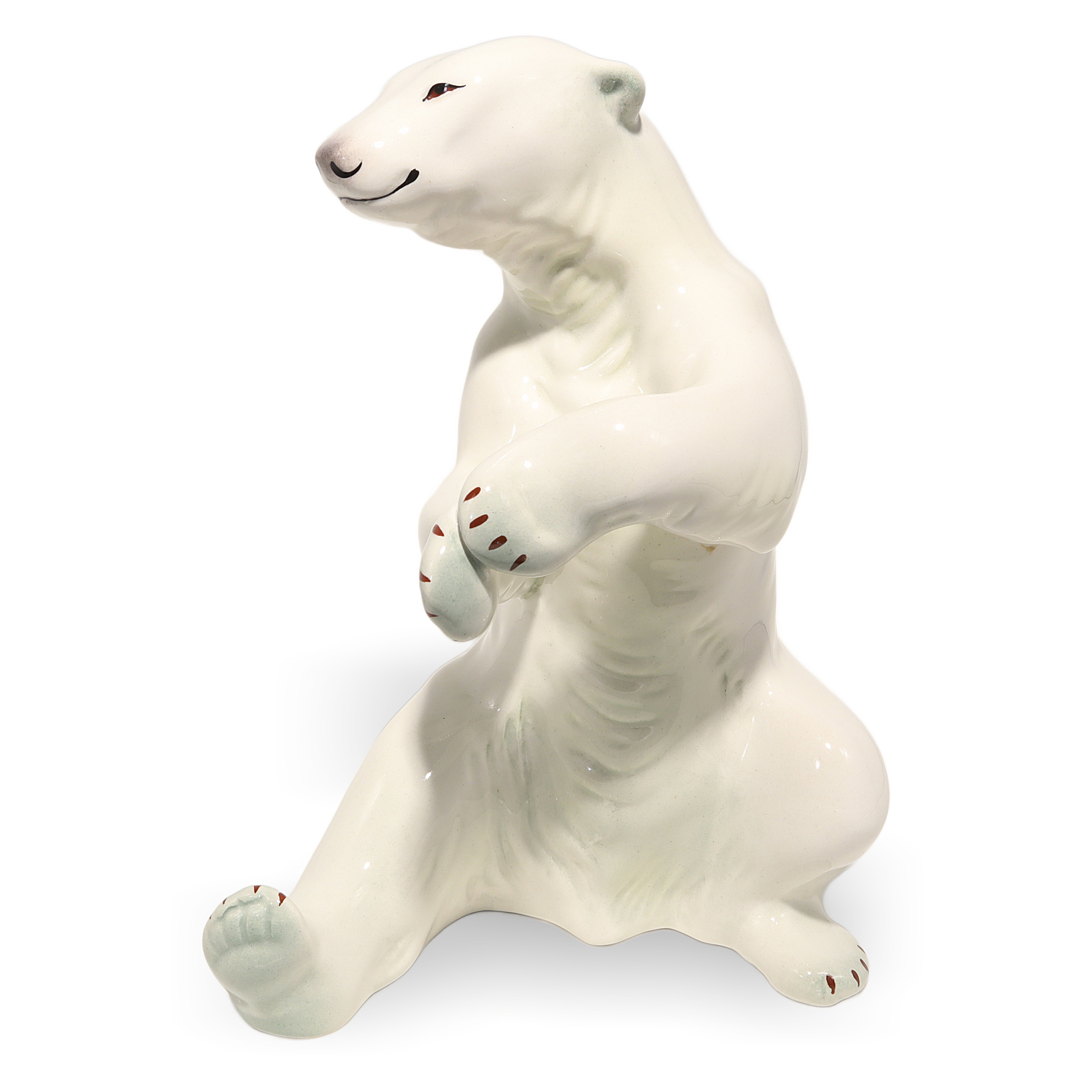 Thumbnail for Vintage Polar Bear Porcelain Figurine Aquincum