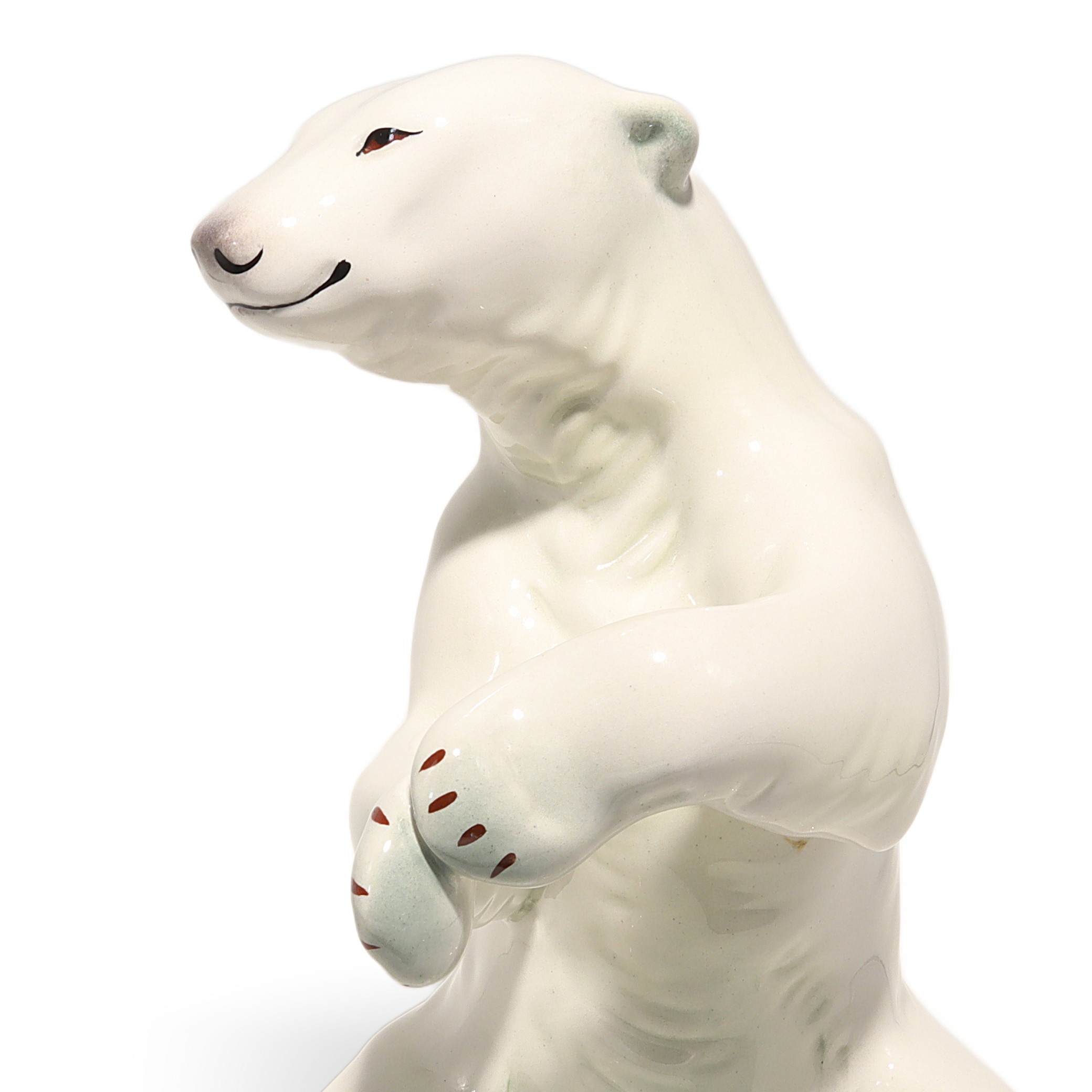 Thumbnail for Vintage Polar Bear Porcelain Figurine Aquincum