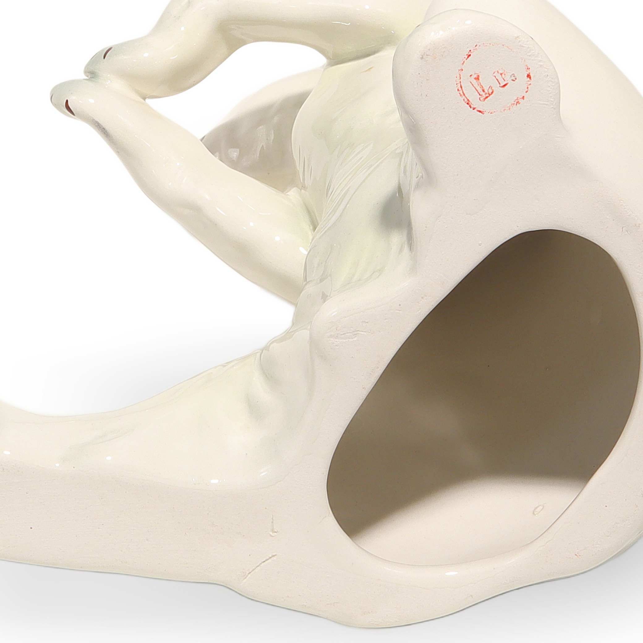 Thumbnail for Vintage Polar Bear Porcelain Figurine Aquincum