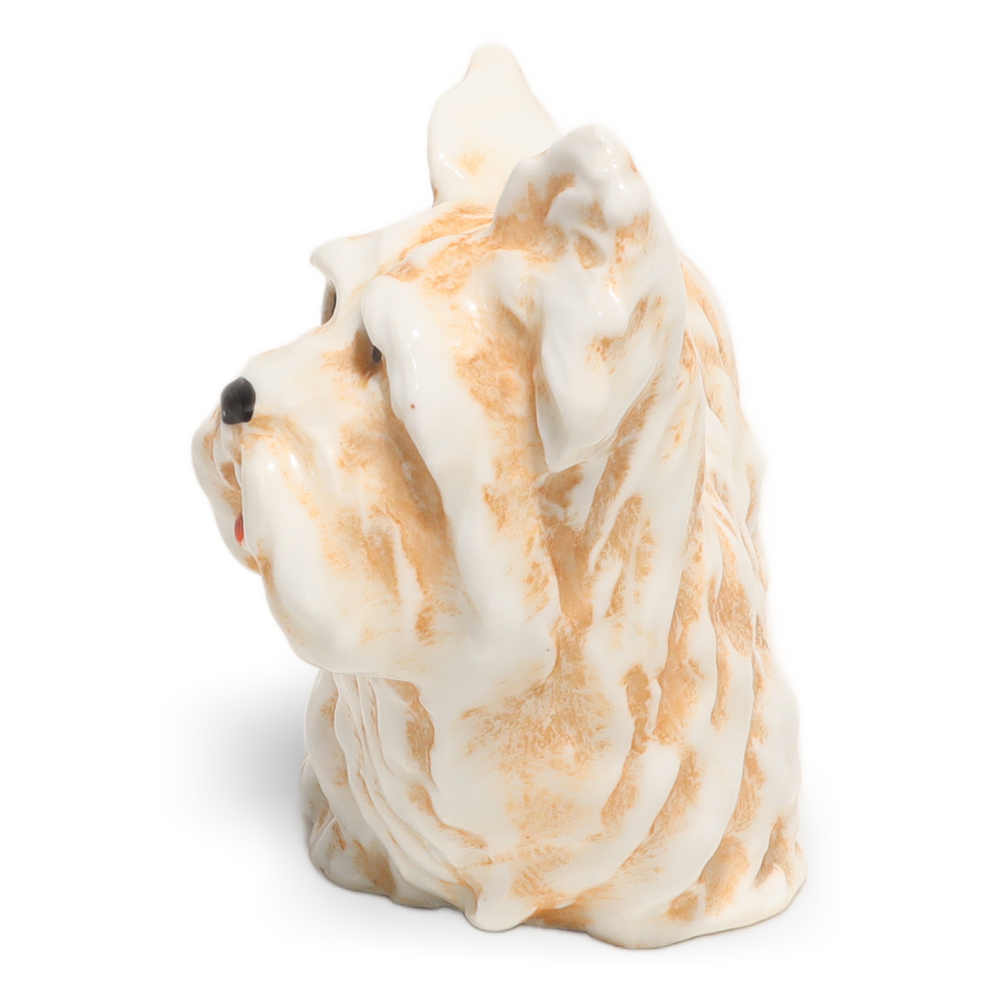 Thumbnail for Vintage Terrier Dog Figurine Mid Century Animal Collectible Beige Japanese Porcelain