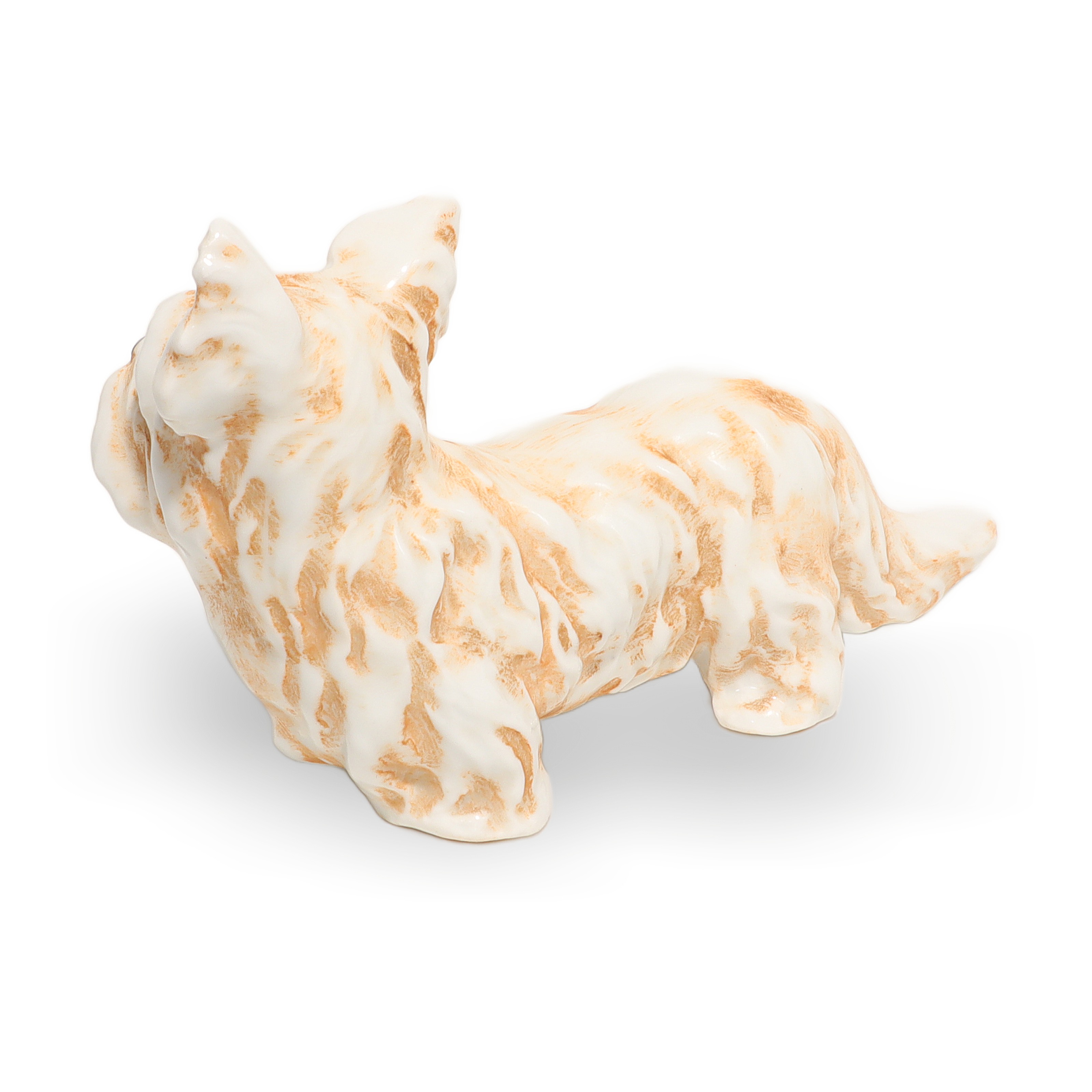 Thumbnail for Vintage Terrier Dog Figurine Mid Century Animal Collectible Beige Japanese Porcelain