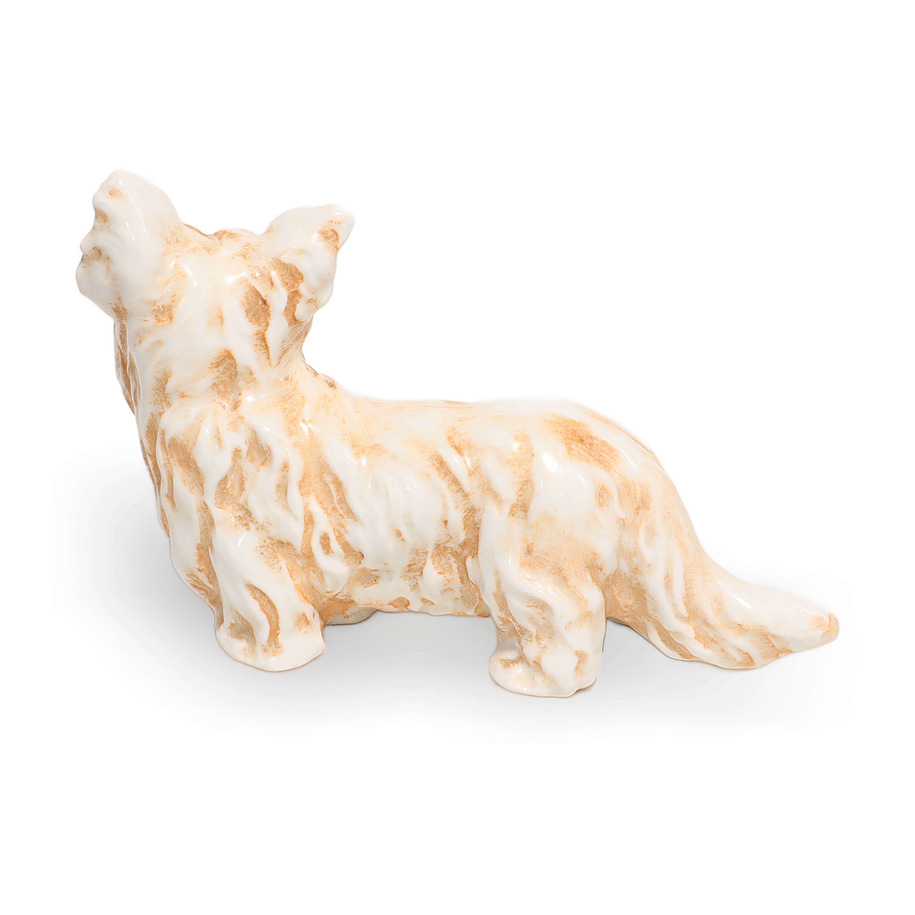Thumbnail for Vintage Terrier Dog Figurine Mid Century Animal Collectible Beige Japanese Porcelain