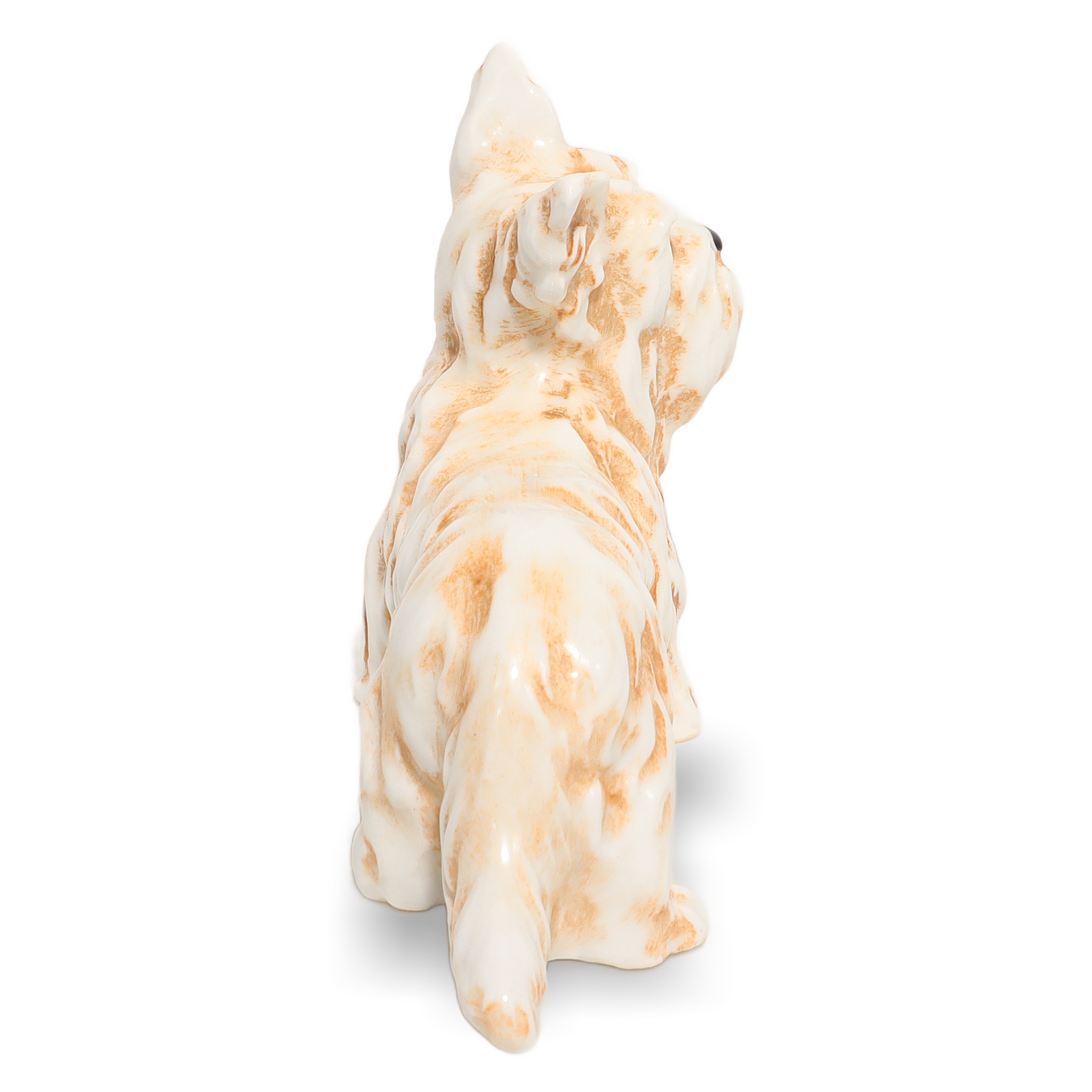 Thumbnail for Vintage Terrier Dog Figurine Mid Century Animal Collectible Beige Japanese Porcelain