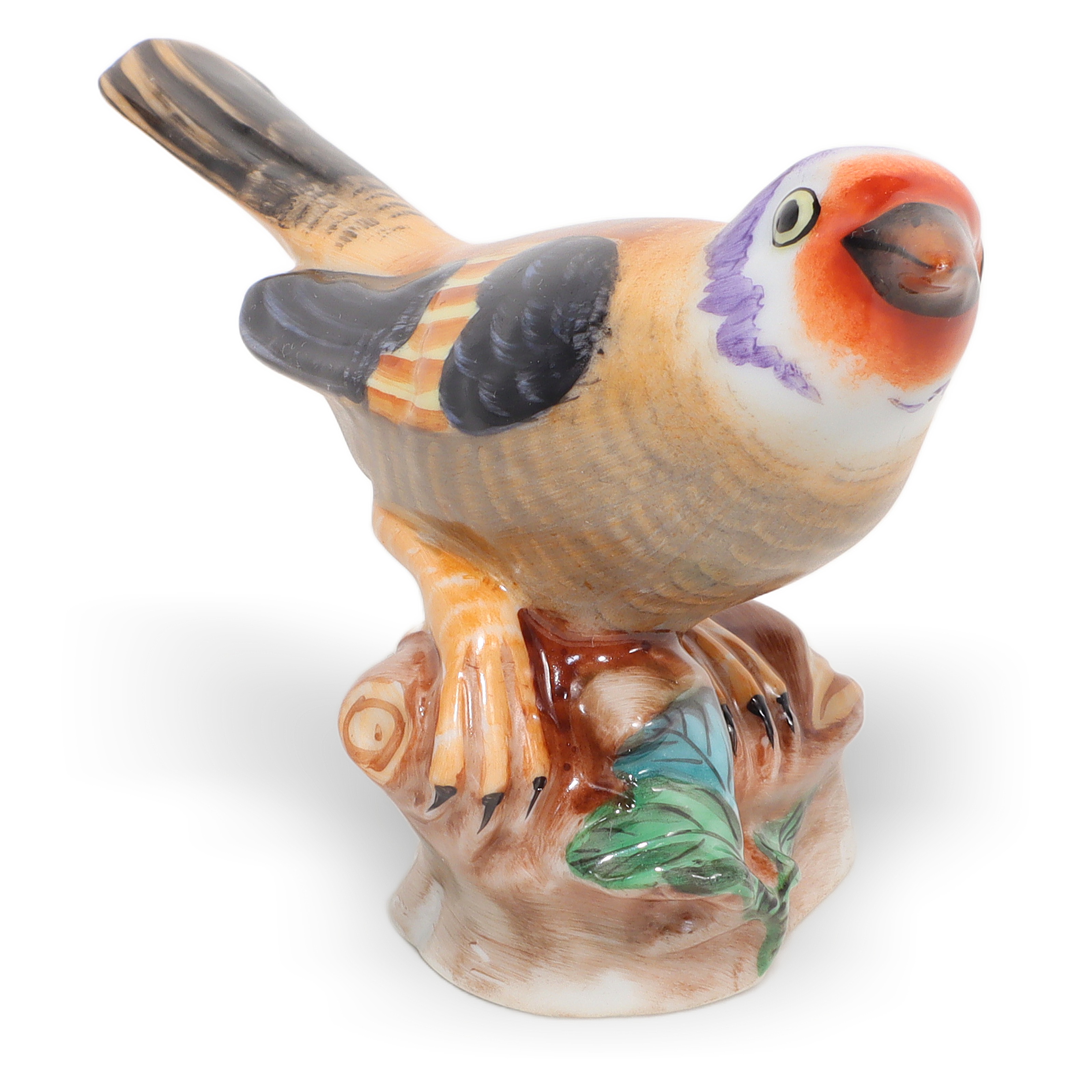 Herend bird figurine antique porcelain hand painted colorful collectible detailed sculpture