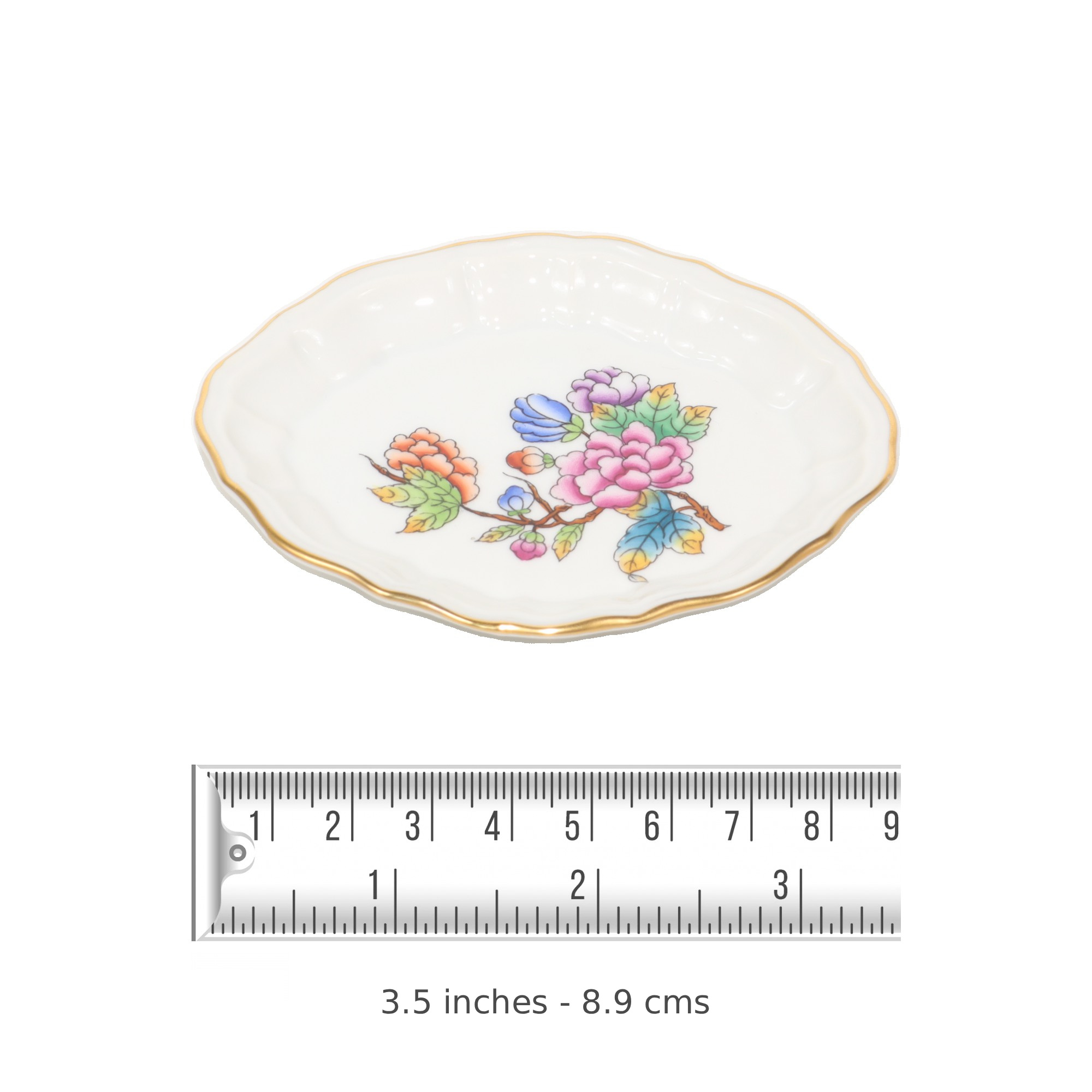 vintage-jewelry-tray-herend-porcelain-queen-victoria-pattern-measure