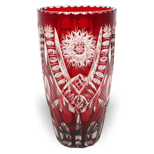 bohemian-czech-ruby-cut-to-clear-crystal-vase-hobstar-pinwheel-pattern-01.jpg