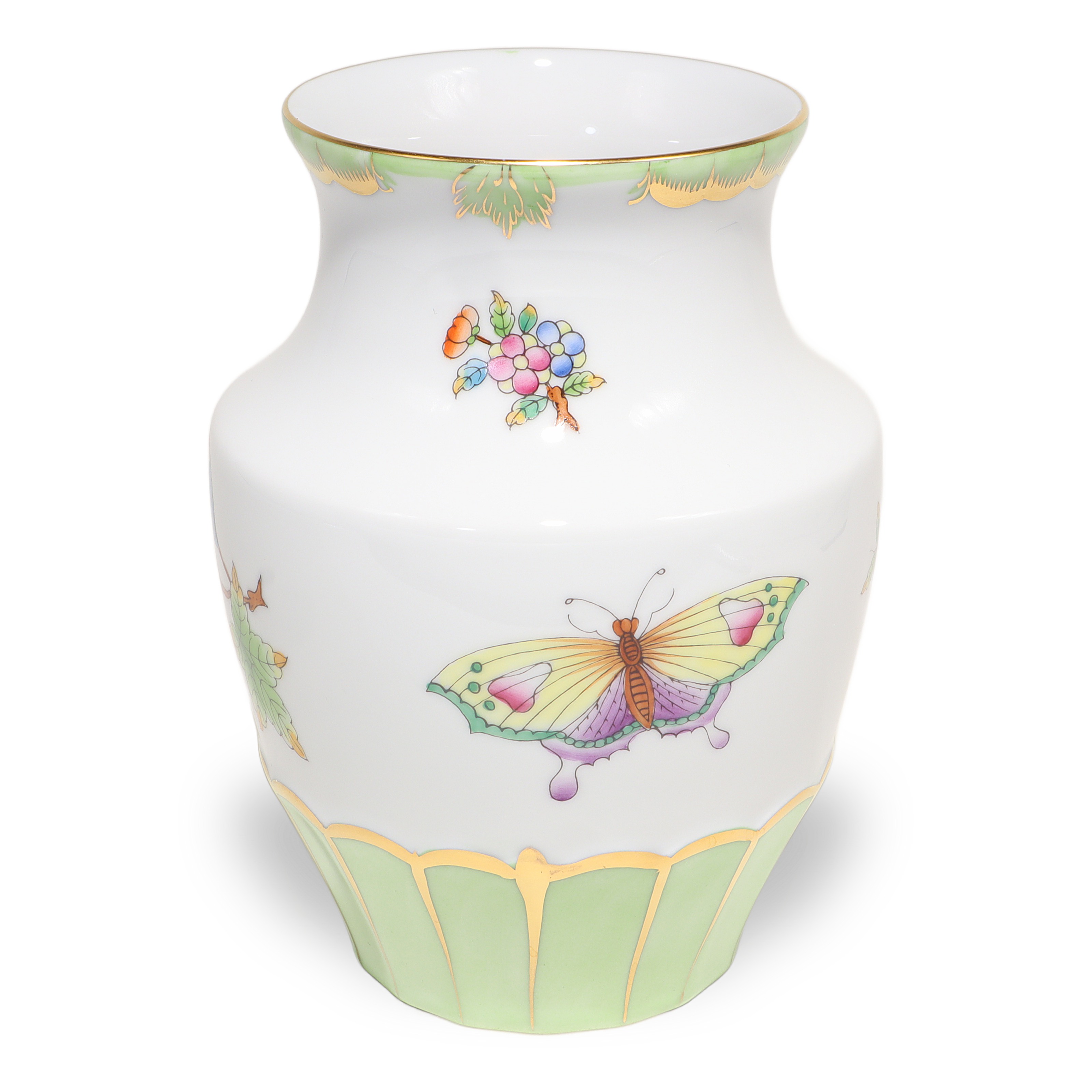 herend-hungary-porcelain-vase-queen-victoria-green-border-hand-painted-vinntage-gilded-04.jpg