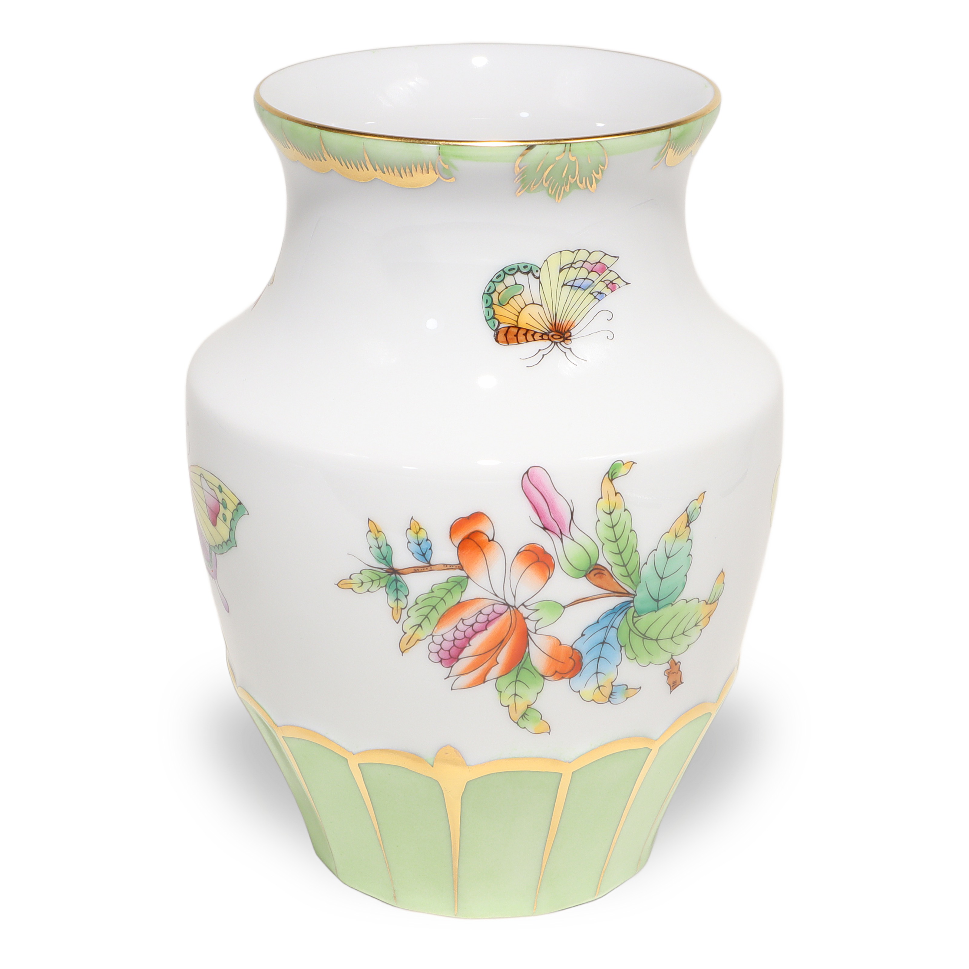 herend-hungary-porcelain-vase-queen-victoria-green-border-hand-painted-vinntage-gilded-07.jpg