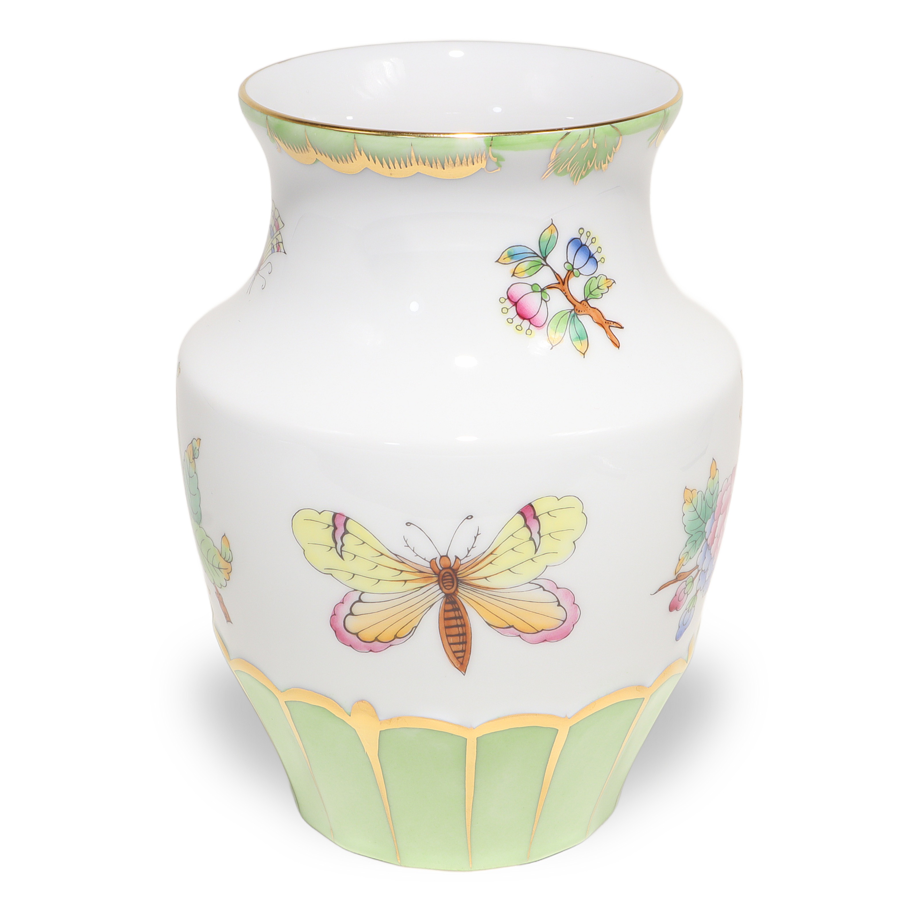 herend-hungary-porcelain-vase-queen-victoria-green-border-hand-painted-vinntage-gilded-10.jpg