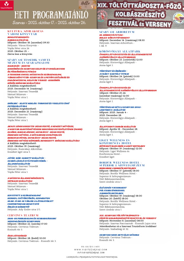 Szarvas In 2025: Where Culture Never Sleeps