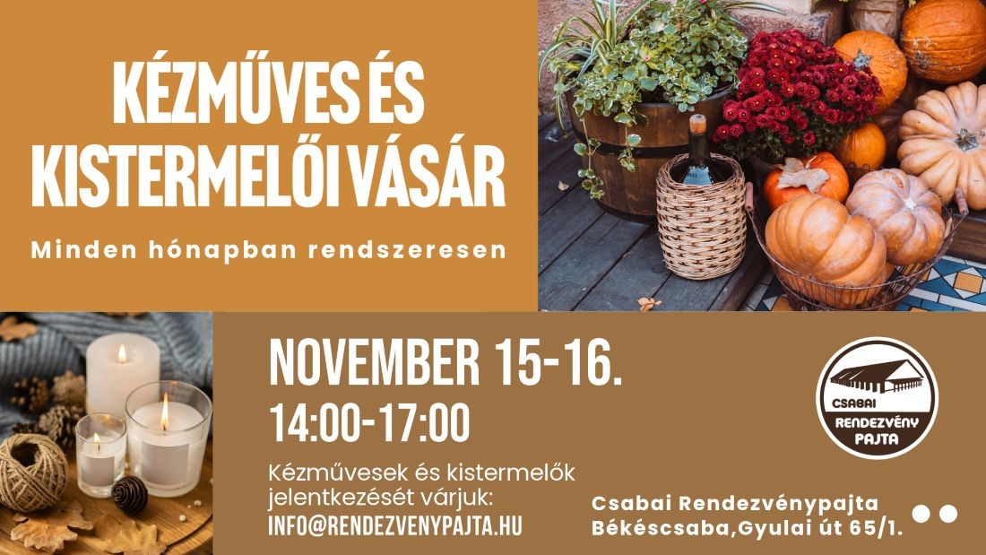 Handmade Market Comes To Békéscsaba This January