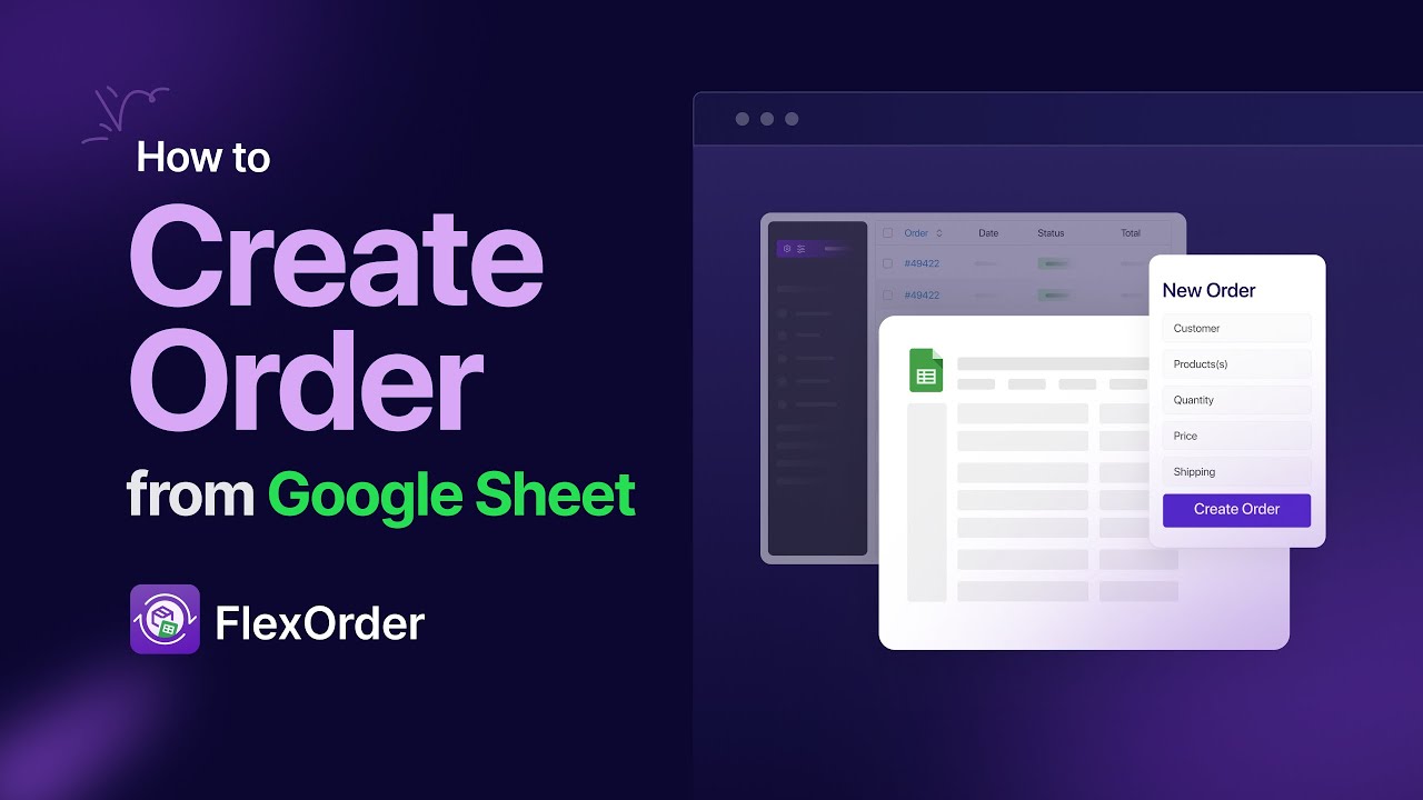 Create WooCommerce orders from Google Sheets