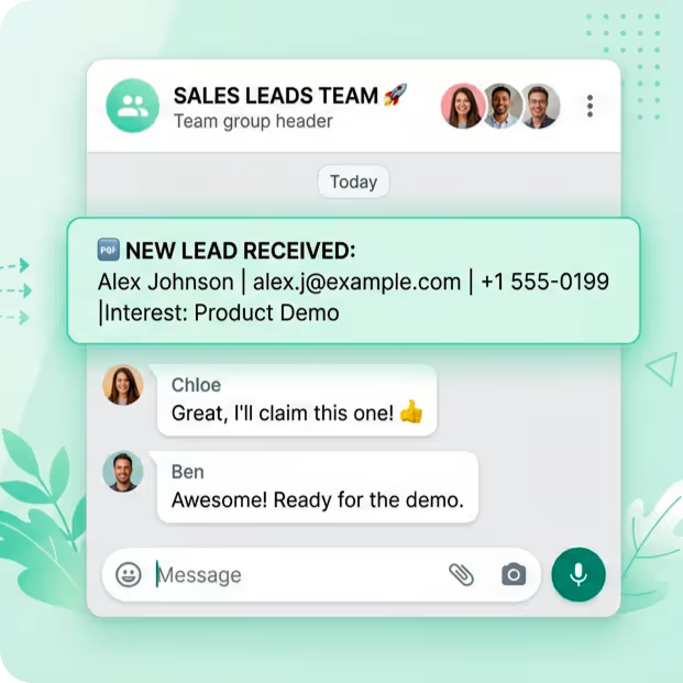 Send Leads to WhatsApp