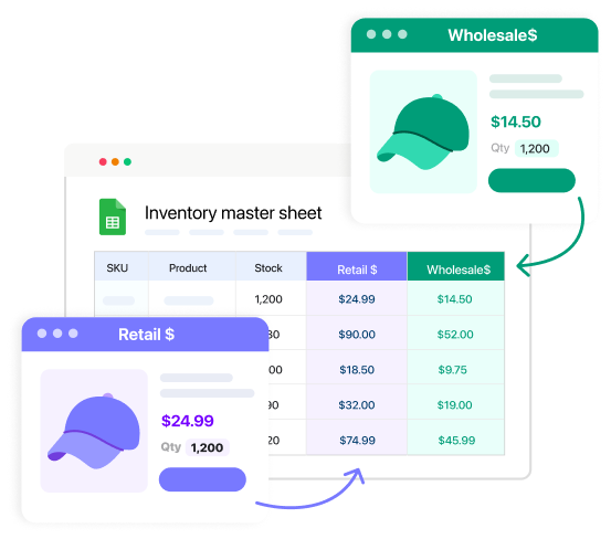 FlexStock multi-store sync use case preview