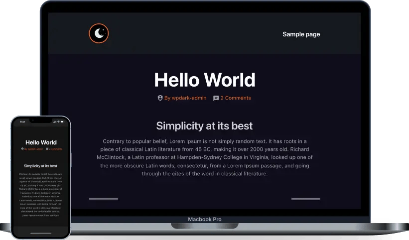 Dark Mode Thumb