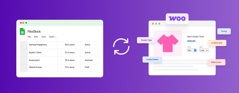 Sync and manage WooCommerce stock from Google Sheets