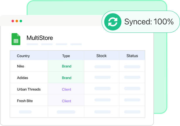 FlexStock multi-store sync use case preview