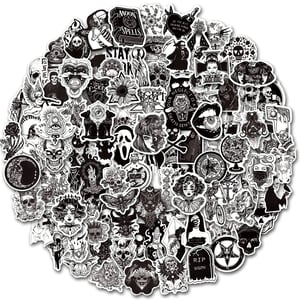 100-Piece Gothic Sticker Pack for Phone Case and Laptop Decoration product image