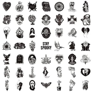 100-Piece Gothic Sticker Pack for Phone Case and Laptop Decoration product image