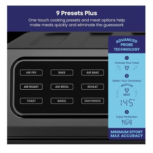 12-in-1 Countertop Air Fryer Oven Combo with Meat Thermometer product image