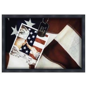 12x18 Black Shadowbox Frame with Interior Depth of 1.25 Inches product image