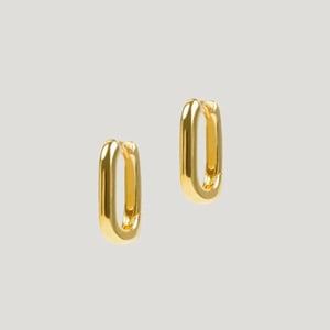 14K Gold Huggie Hoop Earrings by Sincere Sally product image