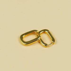 14K Gold Huggie Hoop Earrings by Sincere Sally product image