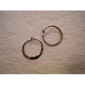 Solid 14K Gold Hoop Earrings in Various Sizes product image