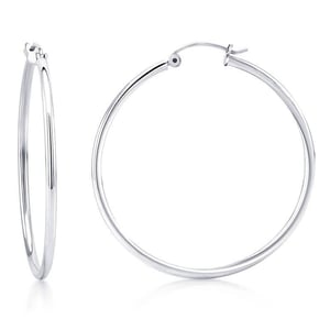 14K Gold Hoop Earrings with Classic Style and Secure Clasp product image