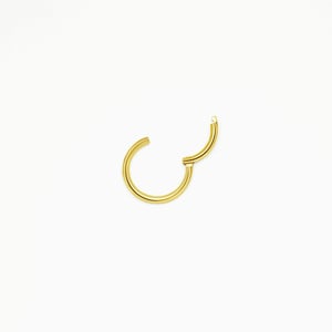 14K Solid Gold Seamless Hoop Earrings, Small to Large Sizes product image