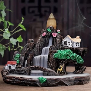 Mountain and Flowing Water Resin Incense Holder product image