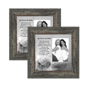 2-Pack 8x8 Gallery Picture Frame Set for Instagram Photos - Tabletop or Wall Display product image