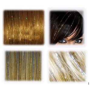 Shimmering Hair Tinsel Strands for Festive Hair Styles product image