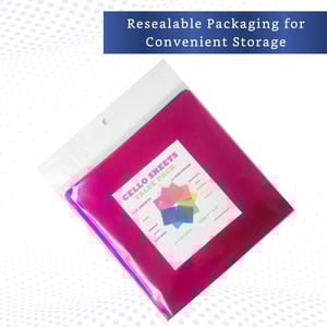 10 Color Cellophane Sheets Variety Pack for Crafts and Decorations product image