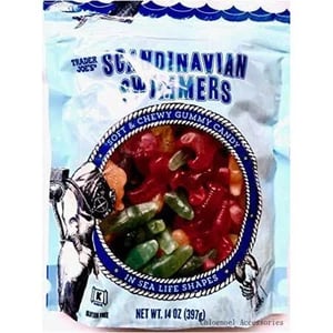 Scandinavian Swimmers Gummy Candy - 3 Pack, Sea Life Shapes, Gluten Free & Kosher product image