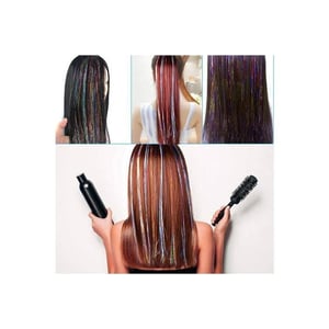 47 Inch Tinsel Hair Extensions Kit with 12 Colors and Tool product image