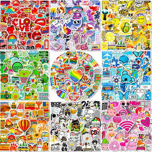 Colorful Vinyl Waterproof Stickers for Kids, Teens, and Adults product image