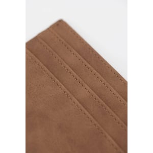 Executive Card Holder with AirTag Pocket - Tan Leather product image