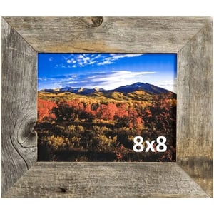 8x8 Rustic Picture Frame with 2" Barnwood for Photos and Artwork product image