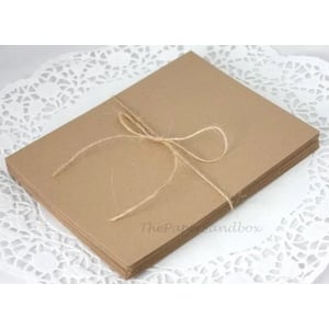 Sturdy 5x7 Brown Kraft Envelopes for Invitations product image