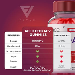 Ace Keto Apple Cider Vinegar Gummies for Weight Loss product image