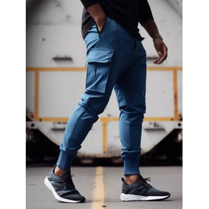 All-Weather Khaki Men's Joggers with Stretch Fabric product image