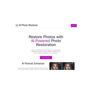 AI photo restorer company image