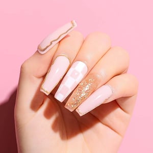 12-Piece Nude Gel Nail Polish Set for Natural and Long-Lasting Nails product image