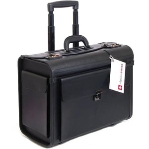 Alpine Swiss Rolling Briefcase with Locking Compartments and Laptop Sleeve product image