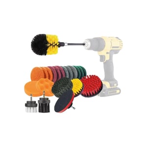 22-Piece Drill Brush and Polish Attachment Set for Cleaning and Polishing Various Surfaces product image