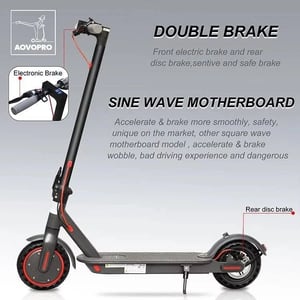 AOVO Pro Foldable Electric Scooter for Adults: 350W Motor, 10.5 AH Battery, 30KPH Speed, Waterproof product image