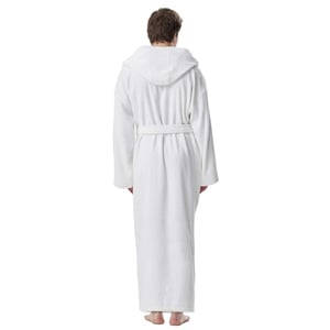 Arus Men's Turkish Terry Cotton Hooded Bathrobe with Full Length Options product image