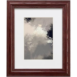 Elegant Wooden 12x12 Picture Frame with Mat and Glass Protector product image