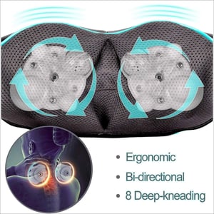 Relaxing Shiatsu Neck, Shoulder, and Back Massager with Heat and 3D Kneading product image